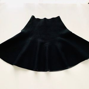 Knitted Reversible High Waist Swing Umbrella Skirt